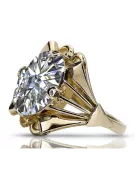  Cyrkónia 14k žlté zlato Vintage craft vrc015y